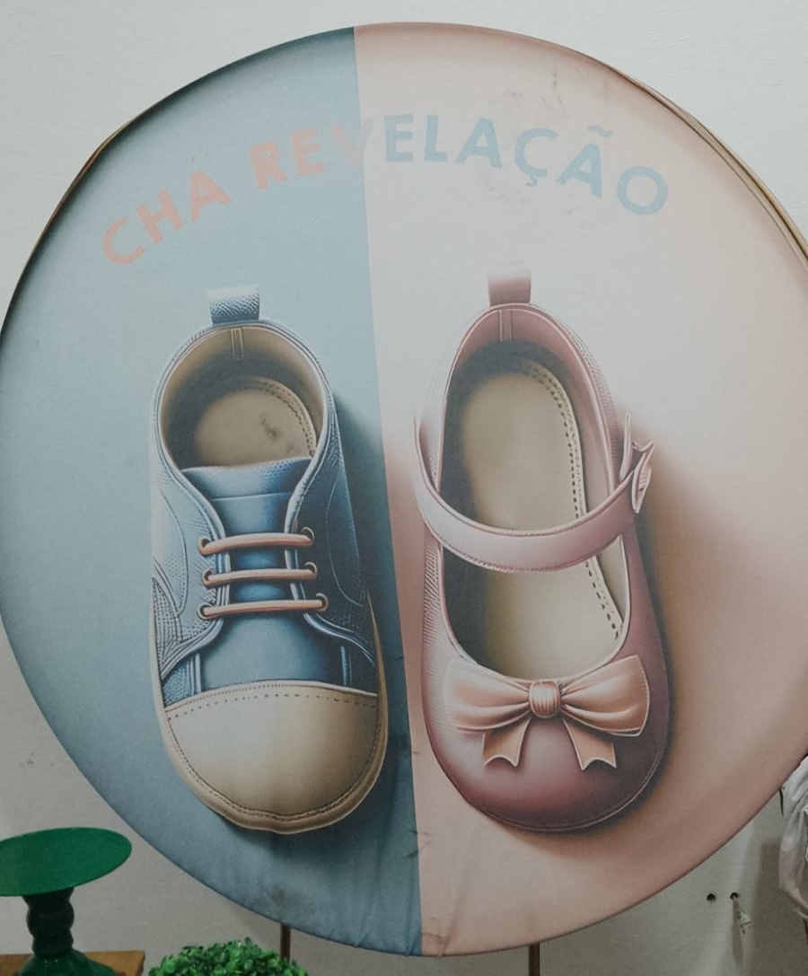 Painel Sublimado Revelação 5 - Kecafestas 