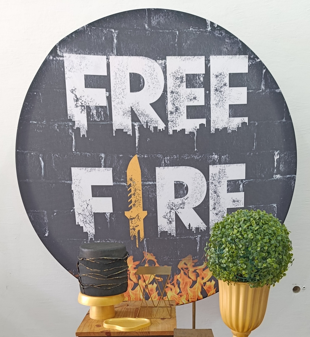Painel Sublimado Freefire  - Kecafestas 