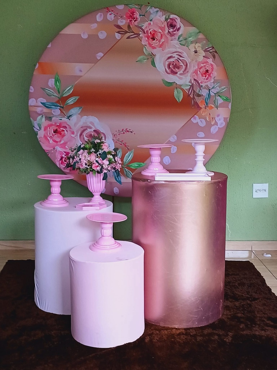 Kit Floral Rosê Basic   - Kecafestas 