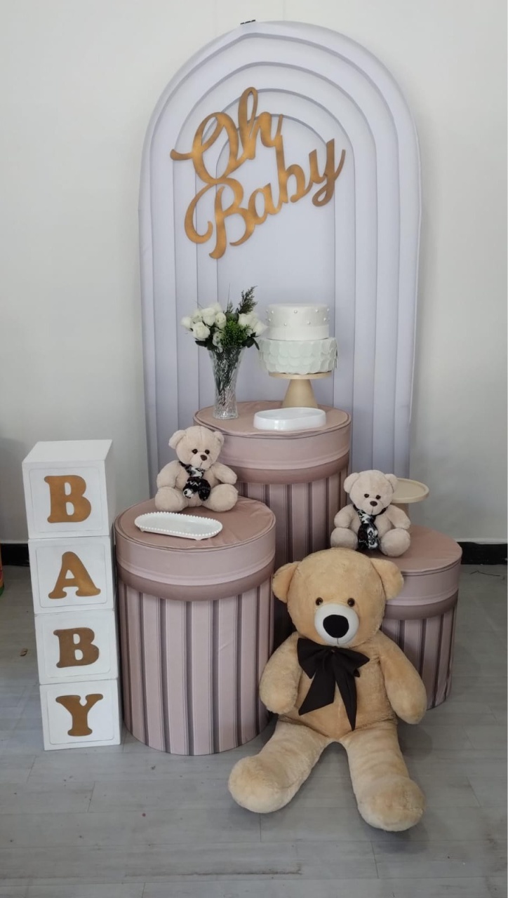 Chá de Bebê Bege  - Dcoração de mãe 
