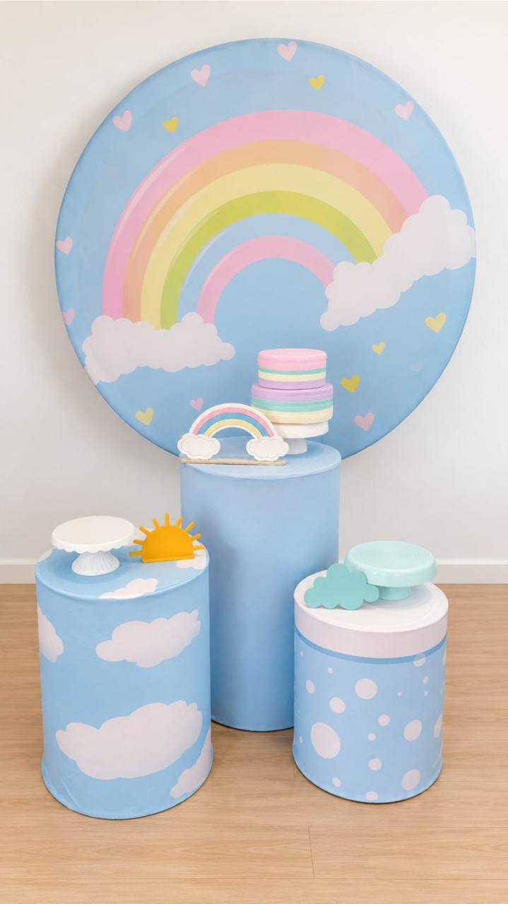 Arco Íris Kit 3 - Dcoração de mãe 