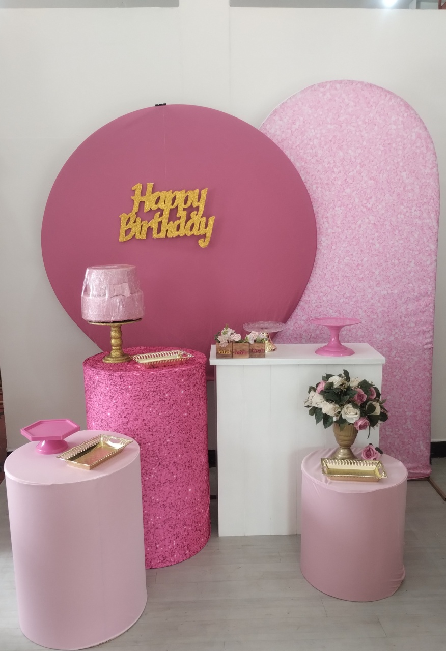 Rosa E Dourado  Kit 1 - Dcoração de mãe 