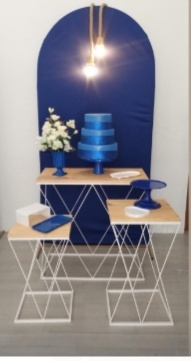 Kit Romano Azul E Branco - Dcoração de mãe 