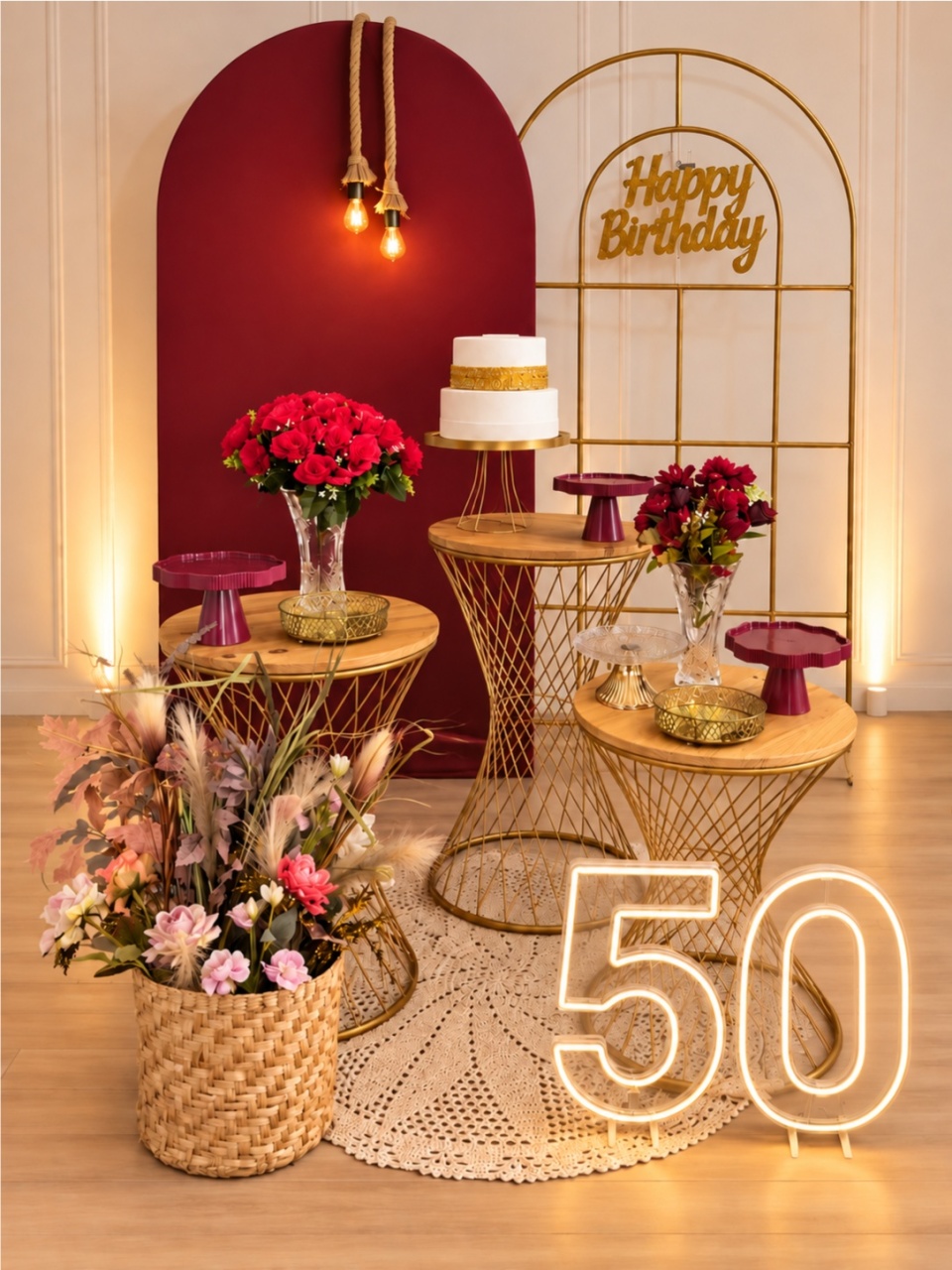 Marsala Com Dourado - Dcoração de mãe 