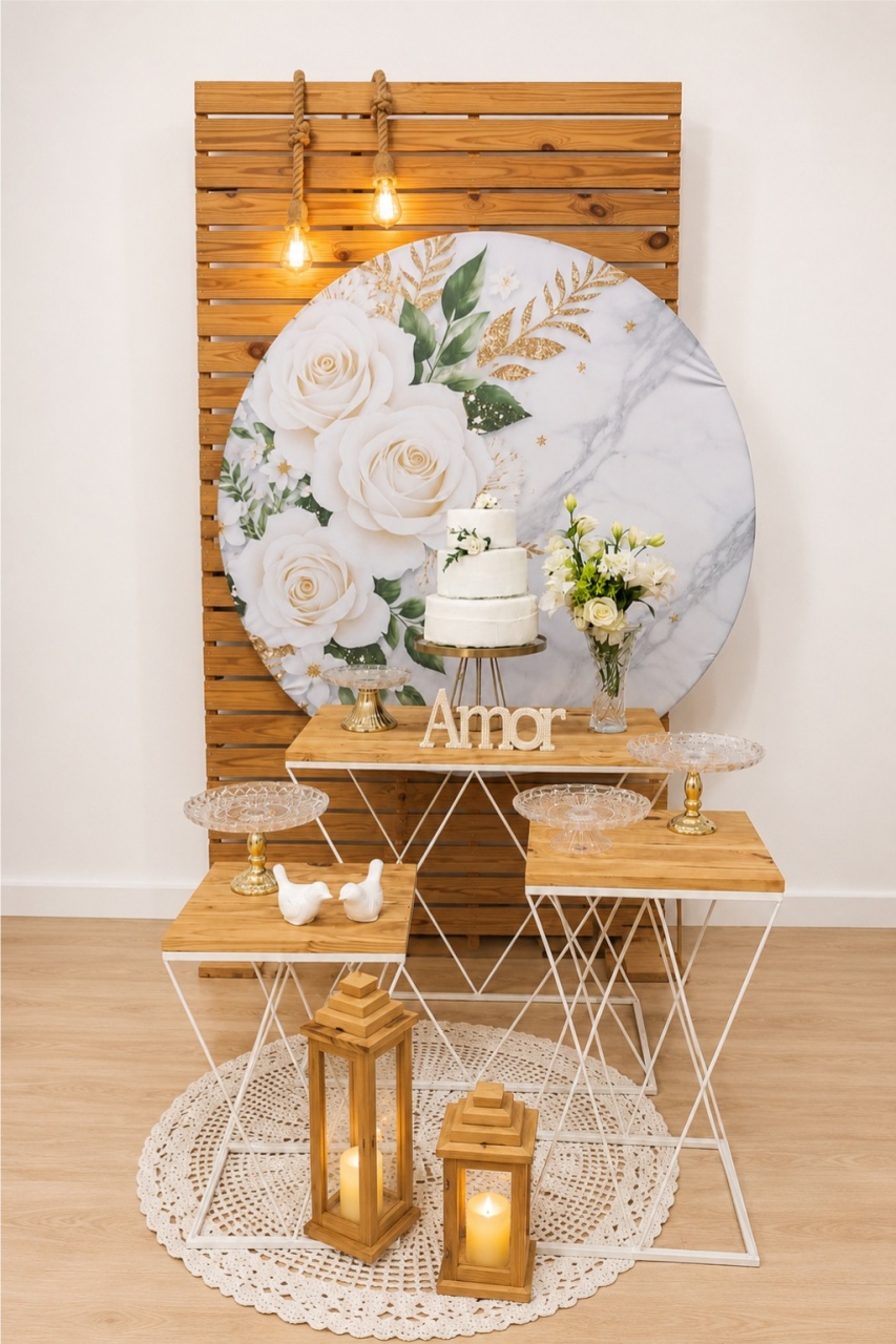 Casamento Painel Duplo - Dcoração de mãe 