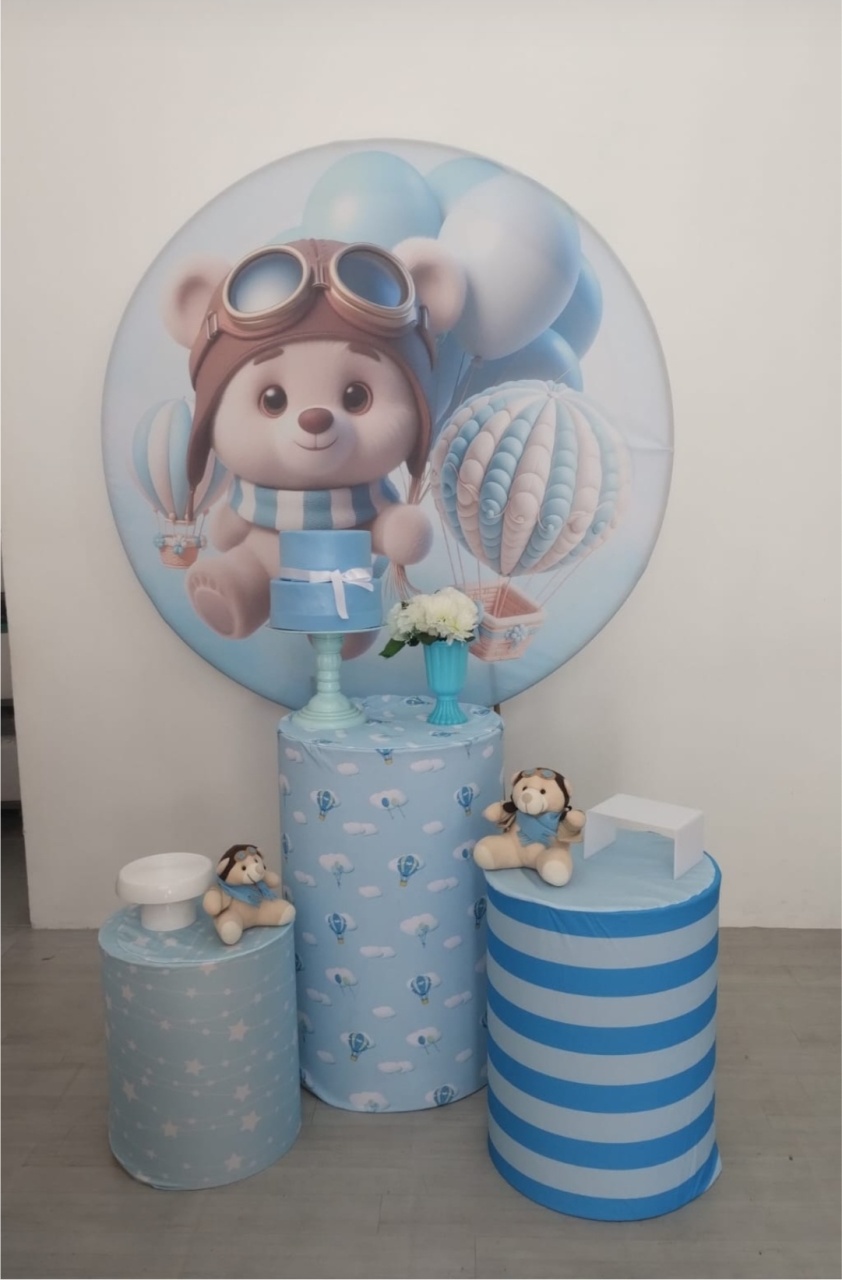 Ursinho Baloeiro Kit 3 - Dcoração de mãe 