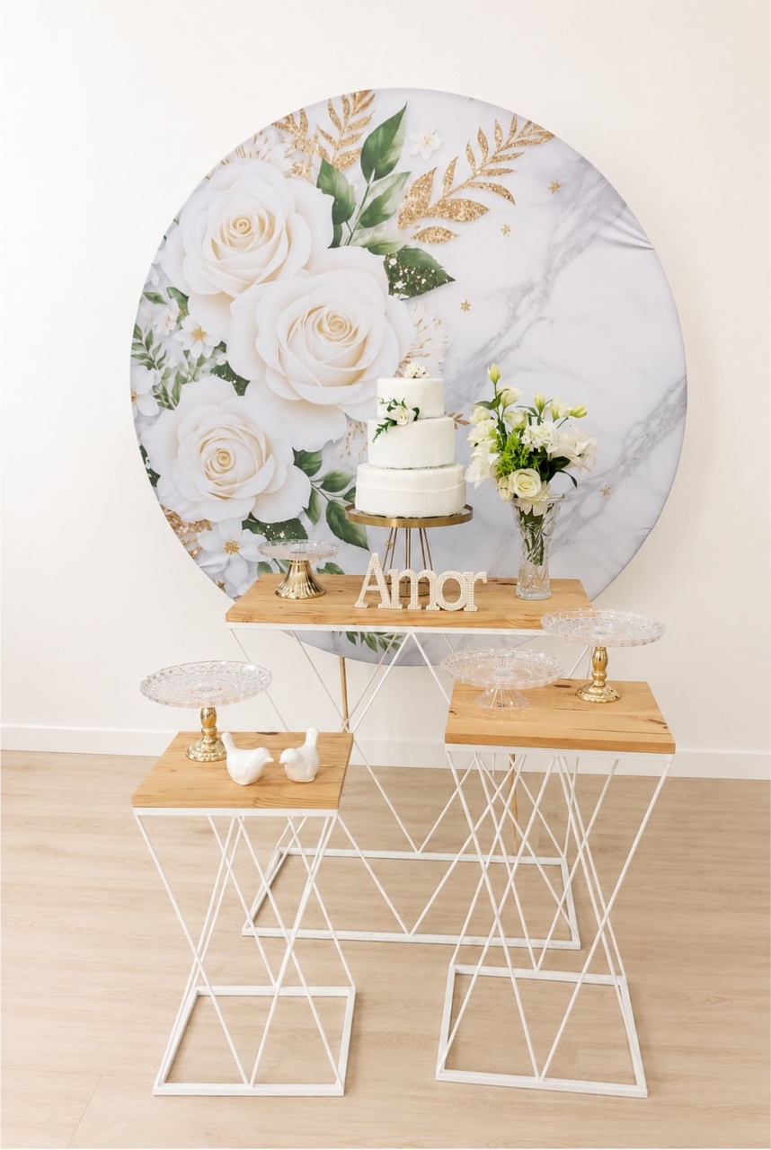 Casamento Painel Romano - Dcoração de mãe 