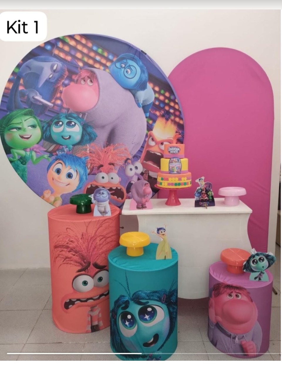 Divertidamente  Kit 1 - Dcoração de mãe 