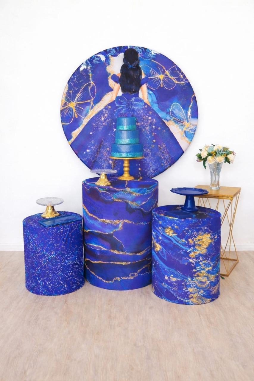Azul E Dourado  - Dcoração de mãe 