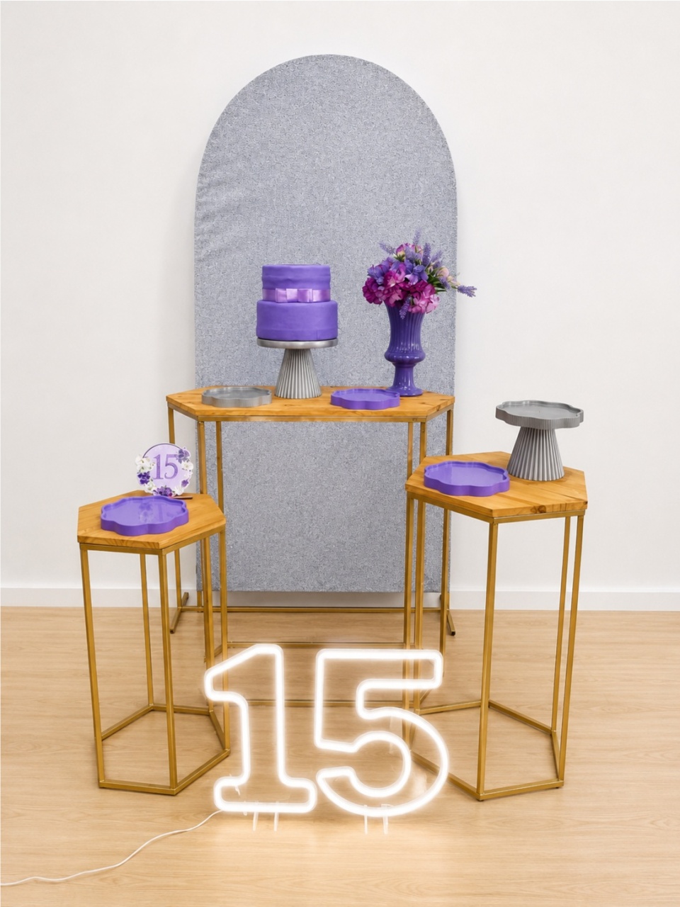 Roxo E Prata 2. - Dcoração de mãe 