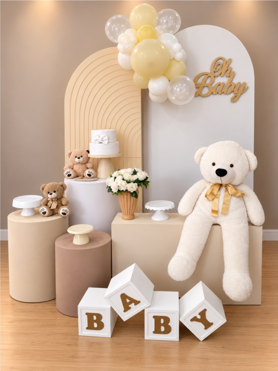 Kit Bege Luxo - Dcoração de mãe 