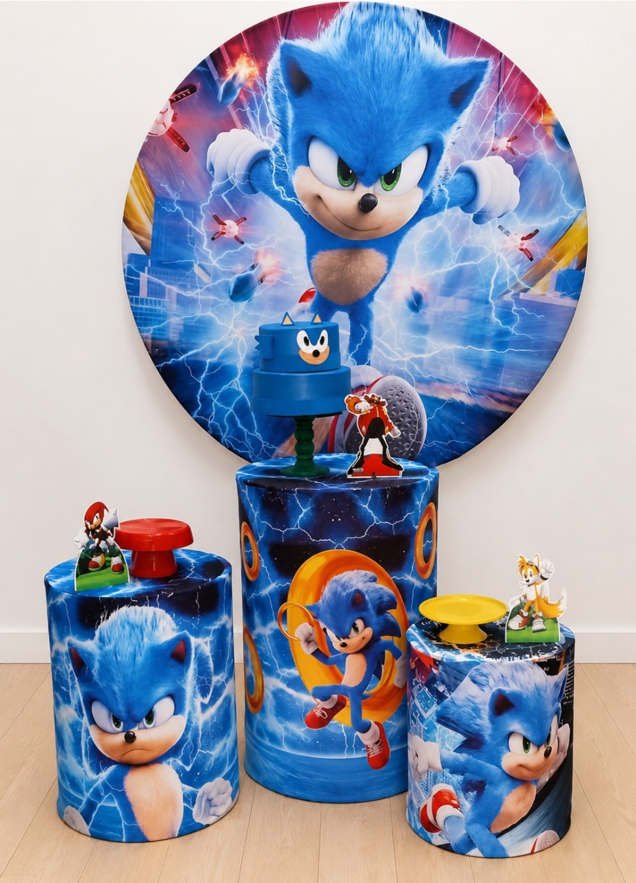 Sonic Filme Kit 3 - Dcoração de mãe 