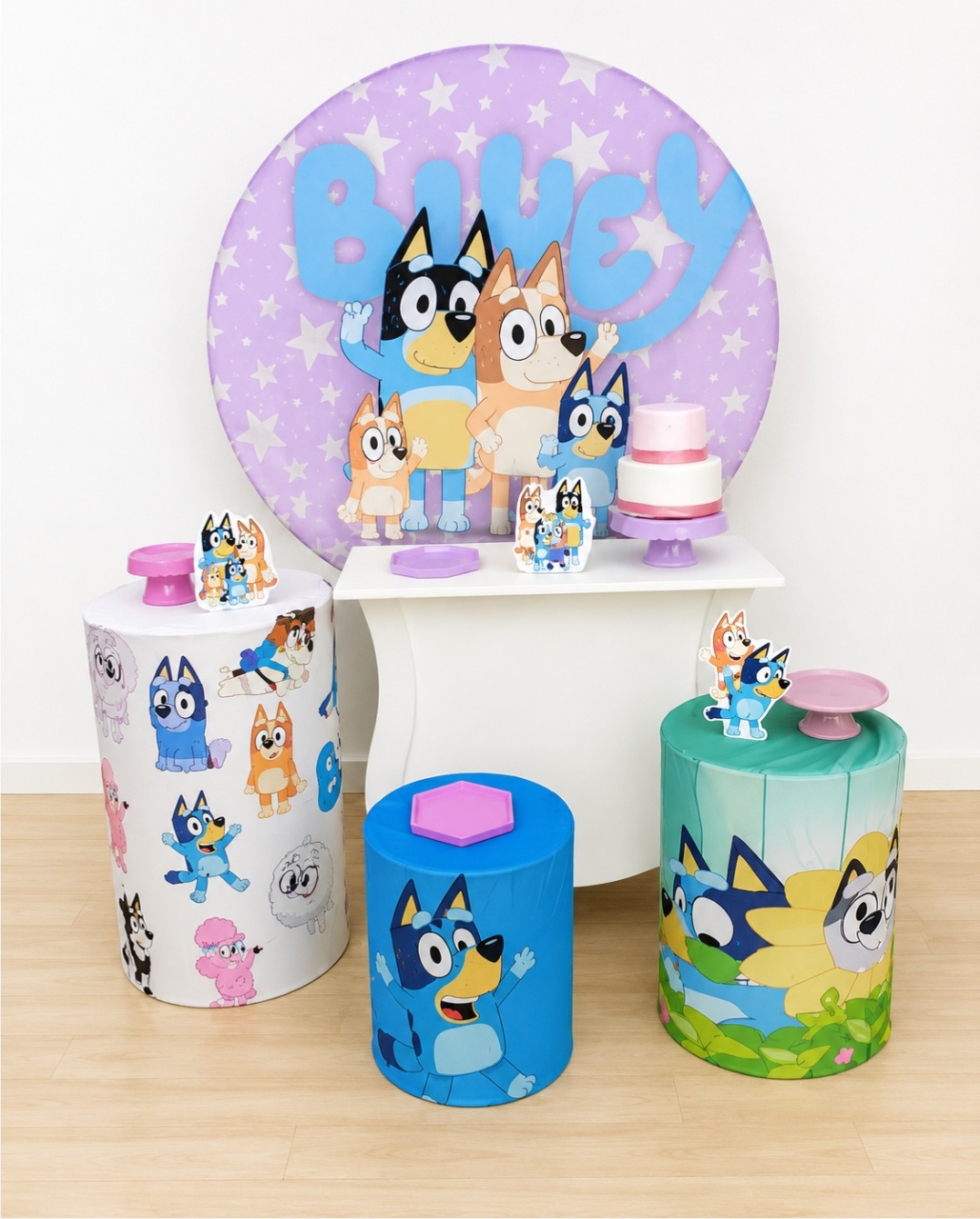 Bluey Lilás Kit 2 - Dcoração de mãe 