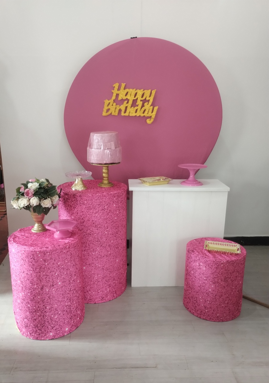  Rosa E Dourado  Kit 2 - Dcoração de mãe 