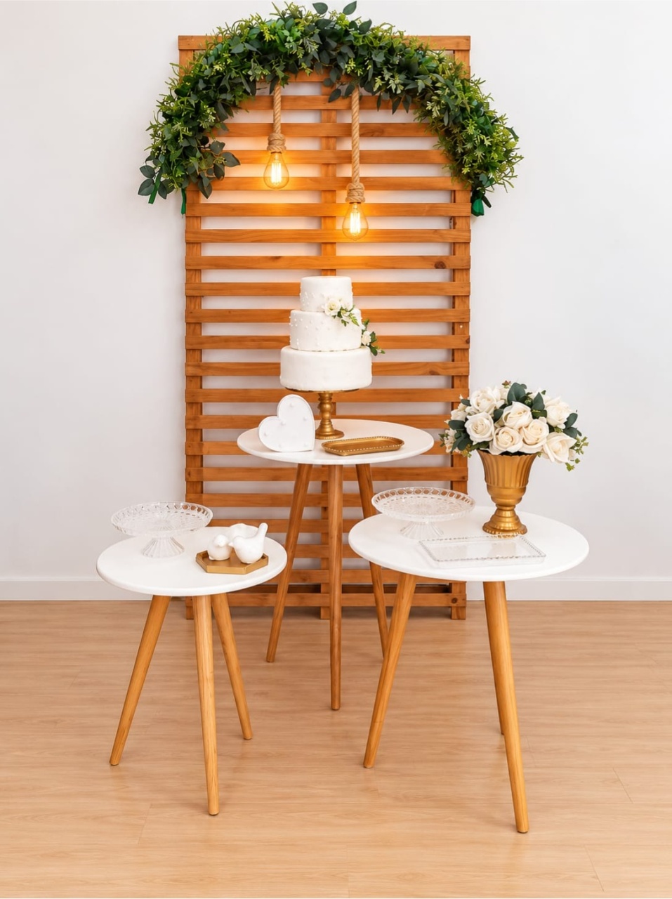 Casamento Com Painel Ripado - Dcoração de mãe 