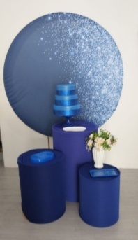 Azul Escuro Kit 3 - Dcoração de mãe 