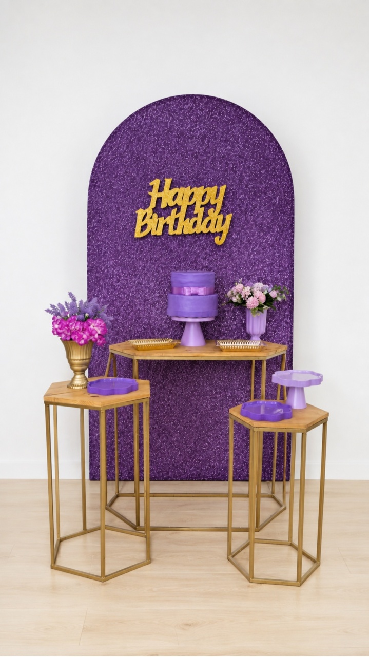Lilás , Roxo E Dourado Romano - Dcoração de mãe 