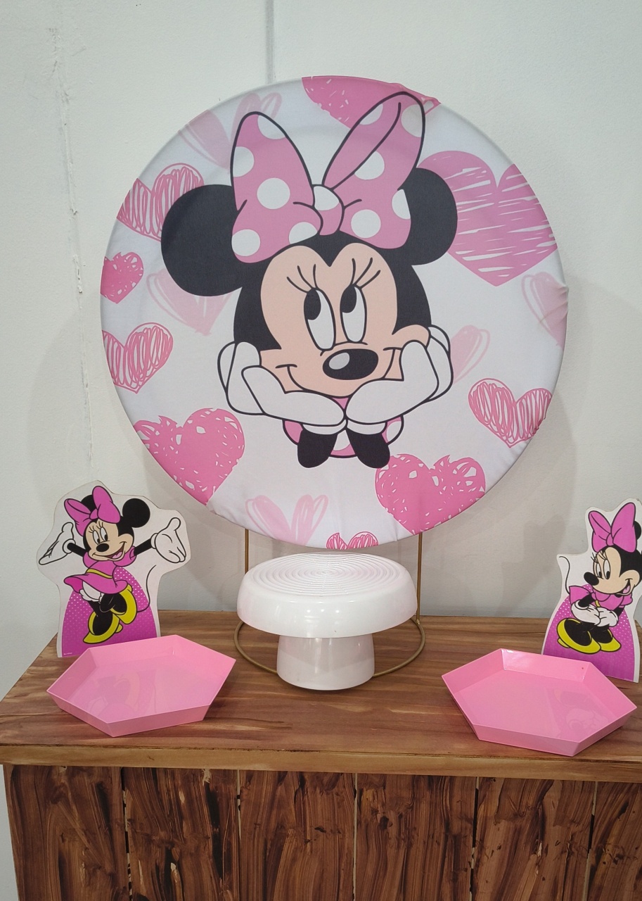  Minnie Rosa Mini Kit  - Dcoração de mãe 
