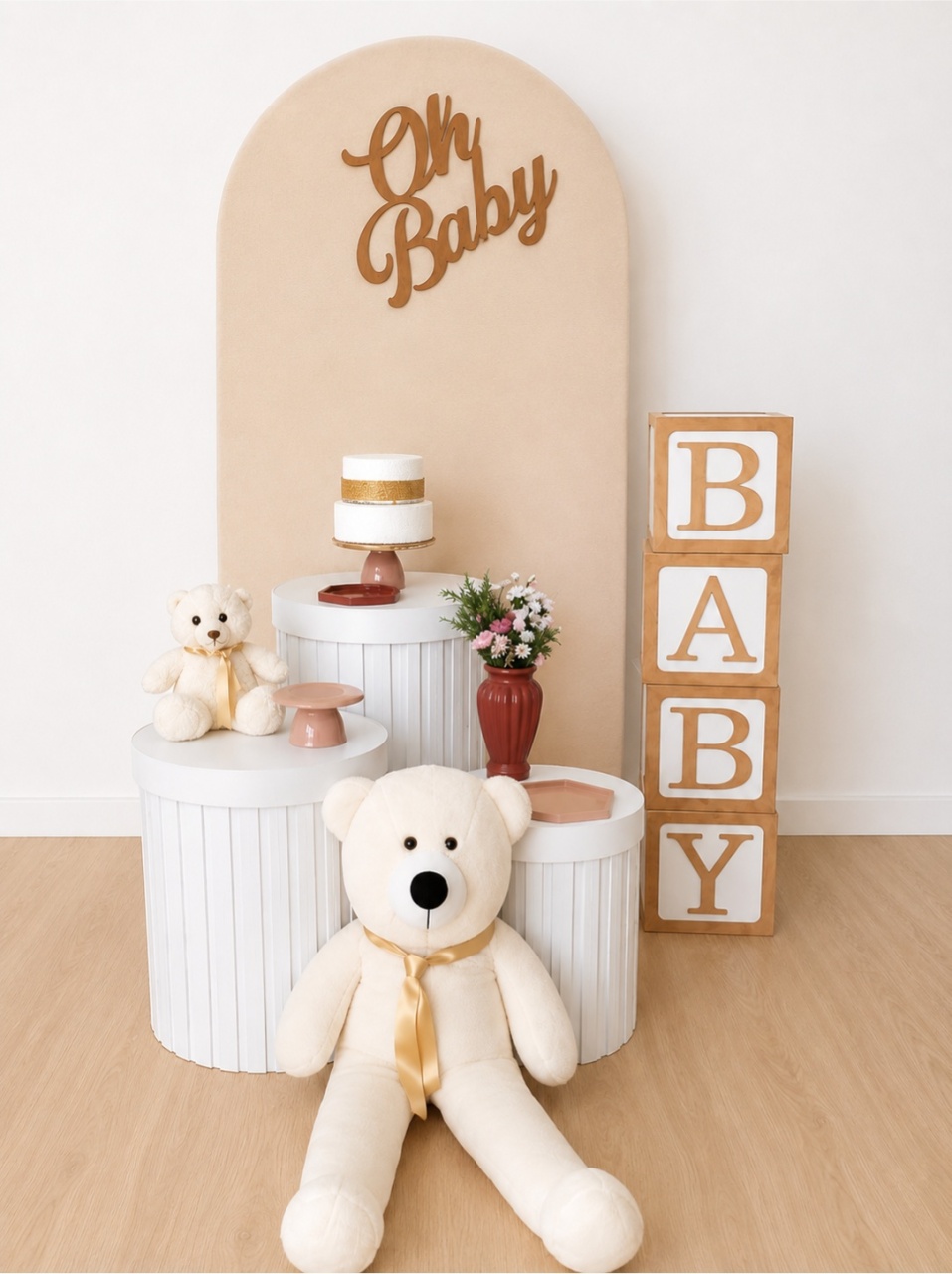 Chá de Bebê Romano Neutro - Dcoração de mãe 