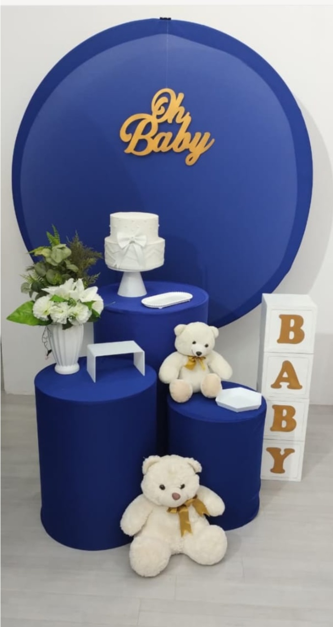Chá de Bebê Azul Escuro - Dcoração de mãe 
