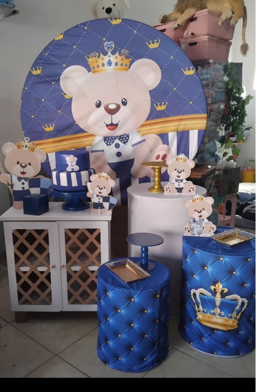 Ursinho Príncipe Kit 3 - Dcoração de mãe 