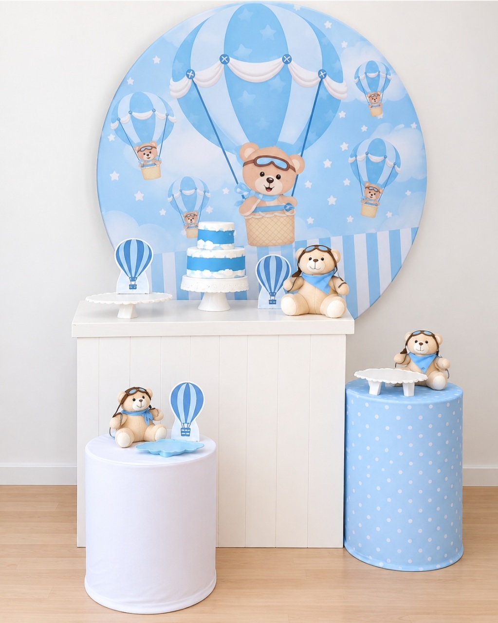 Ursinho Baloeiro Kit 2 - Dcoração de mãe 