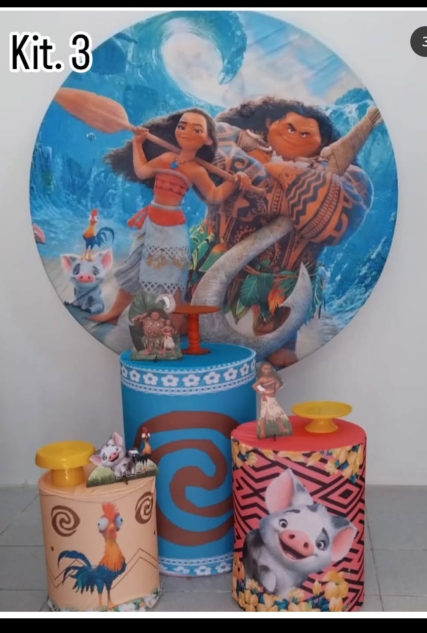 Moana Kit 3 - Dcoração de mãe 