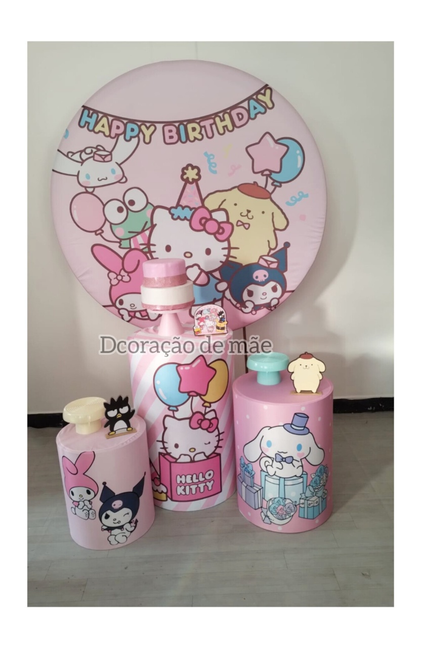 Hello Kitty Turma Kit 3 - Dcoração de mãe 