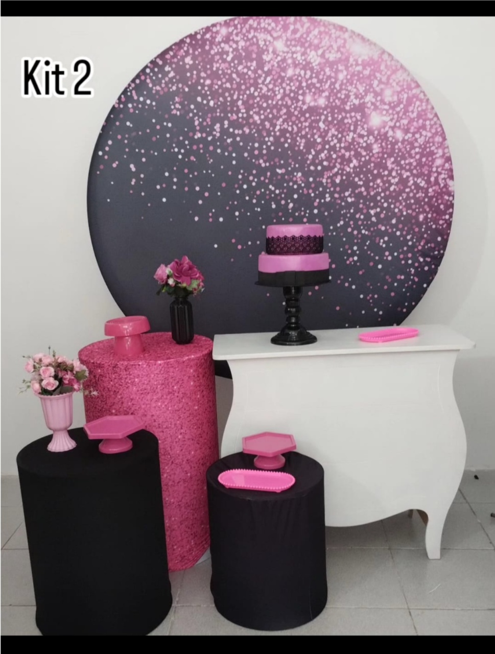 Pink E Preto - Dcoração de mãe 