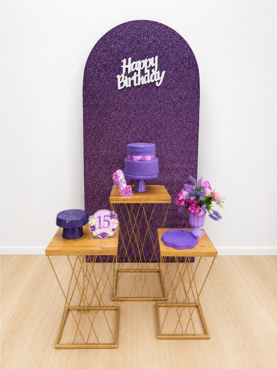 Roxo 15 Anos - Dcoração de mãe 