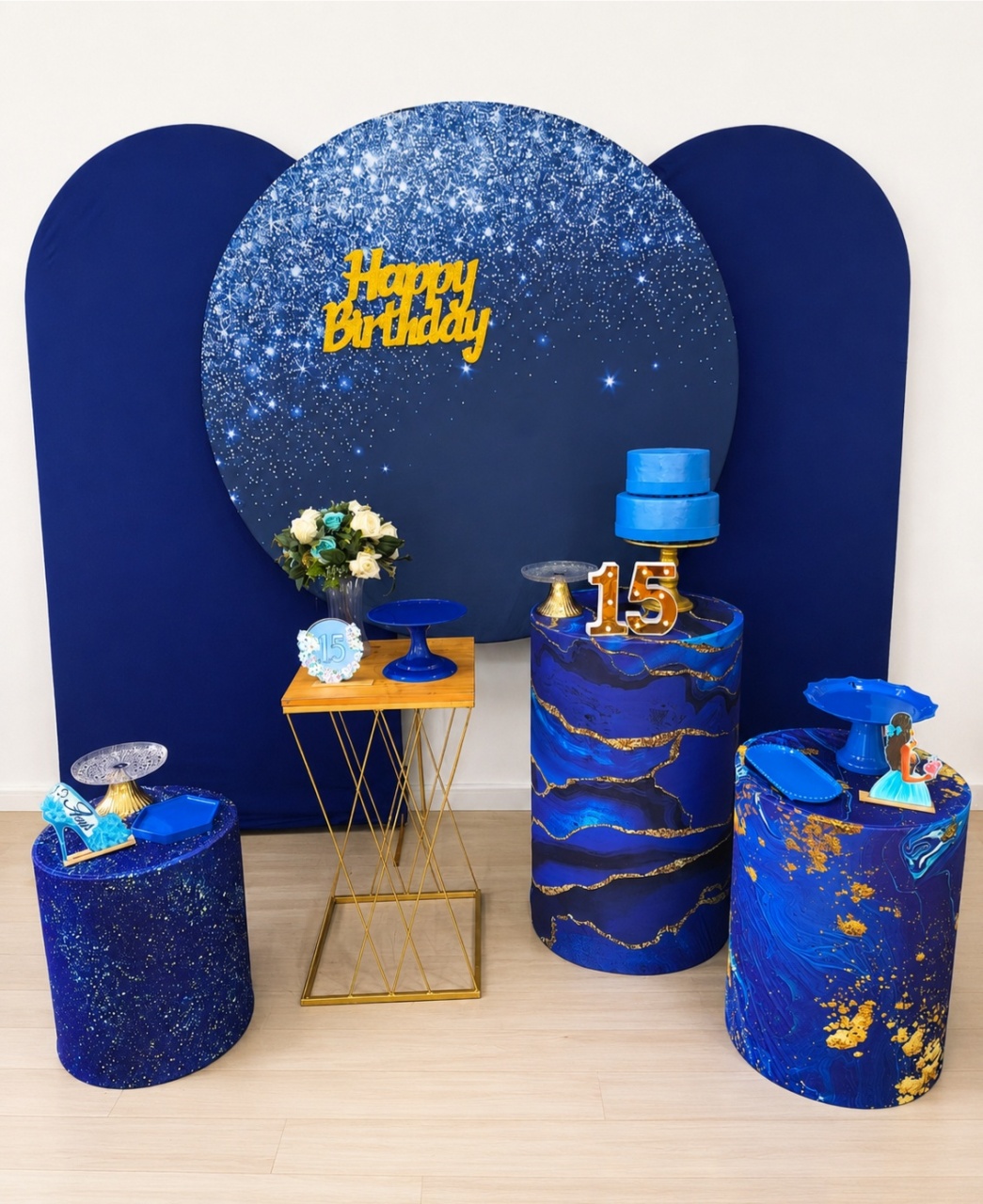 Azul E Dourado 3 - Dcoração de mãe 