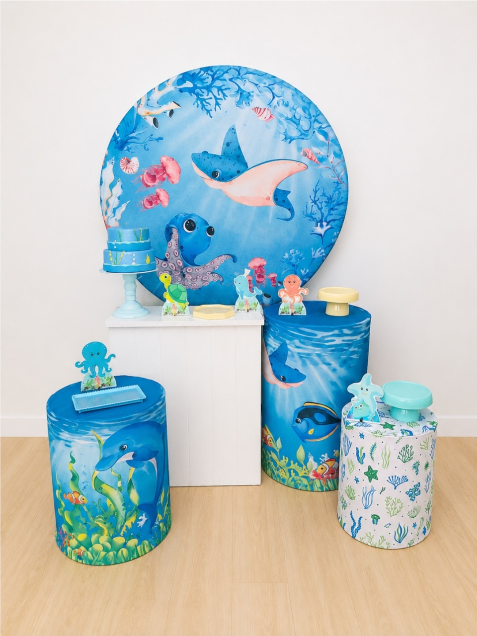 Fundo Do Mar Kit 2 - Dcoração de mãe 