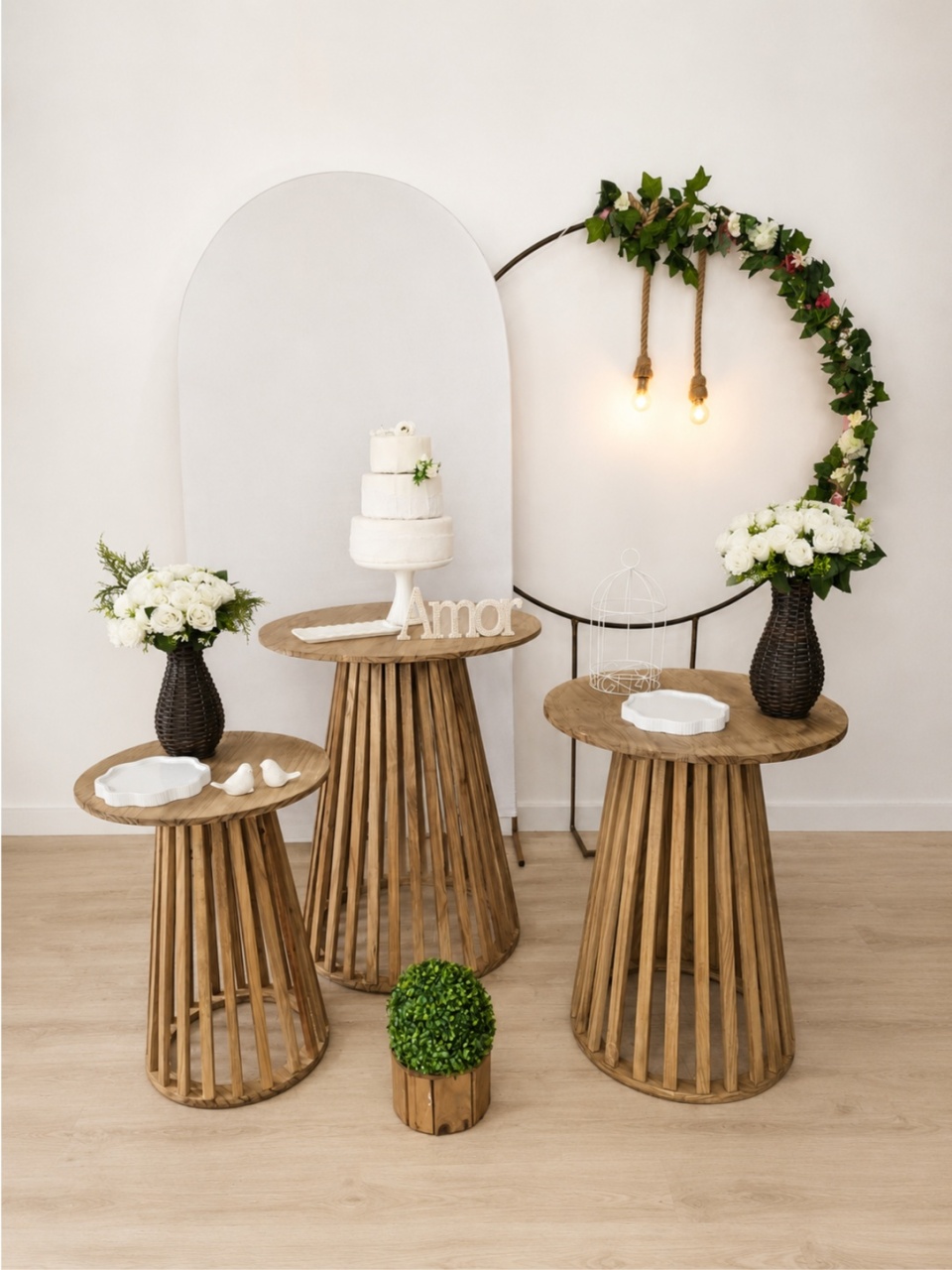 Casamento Mesas Cone - Dcoração de mãe 