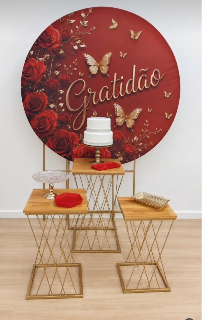 Gratidão Vermelho - Dcoração de mãe 