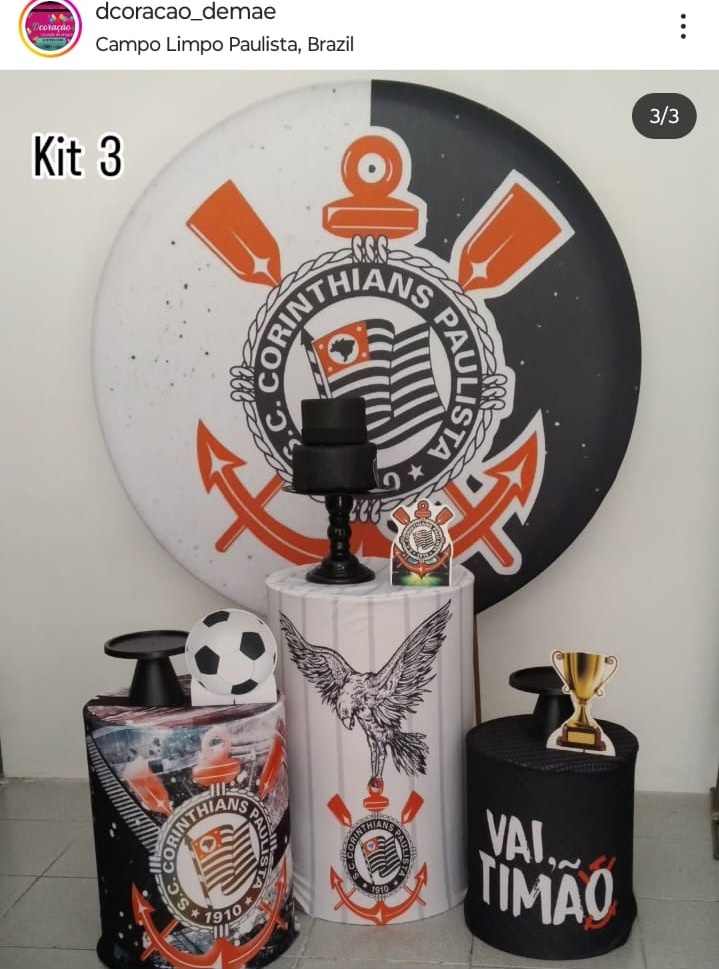 Corinthians Kit 3  - Dcoração de mãe 