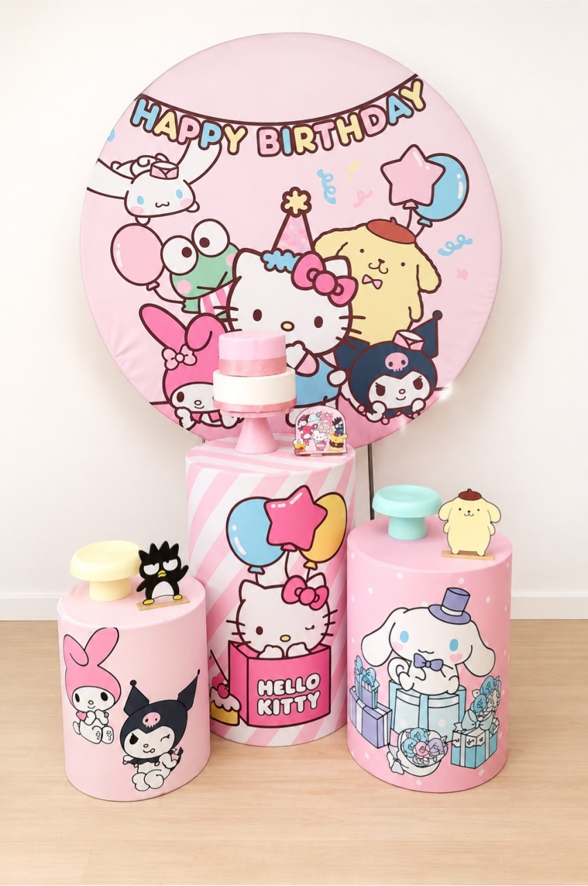 Hello Kitty Turma Kit 3 - Dcoração de mãe 