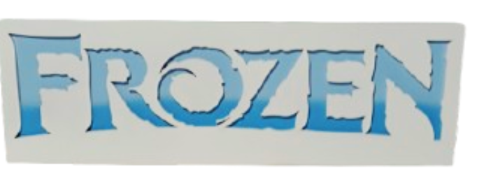 Letreiro Mdf Frozen - Vanessalocações