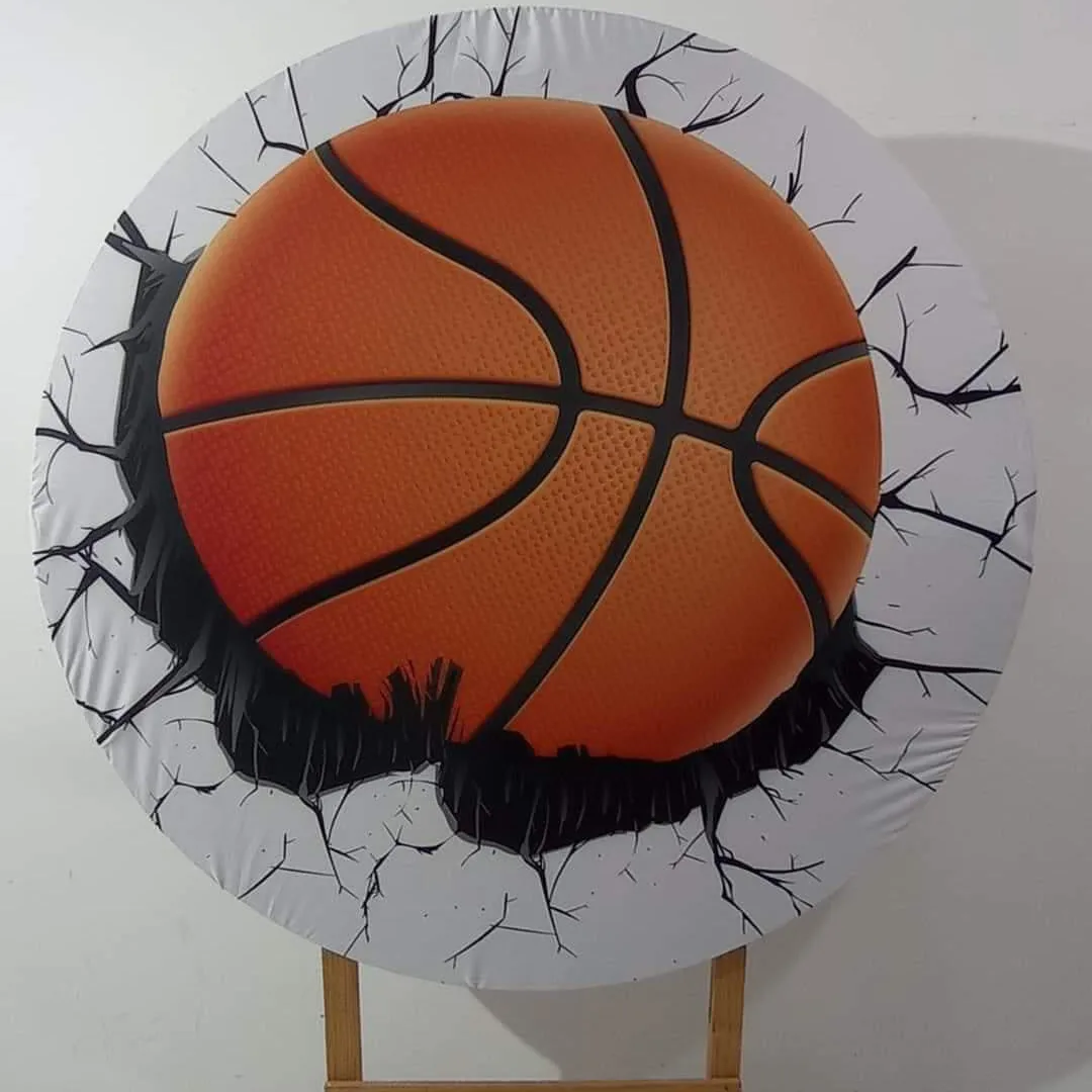 Capa P/ Painel Circular -   Basquete - Vanessalocações