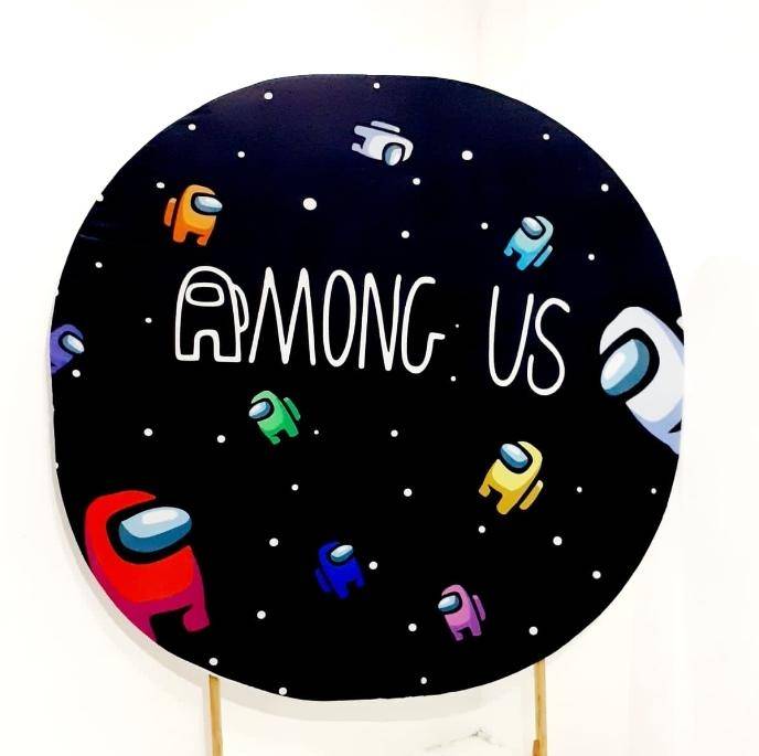 Capa P/ Painel Circular -  Among Us - Vanessalocações