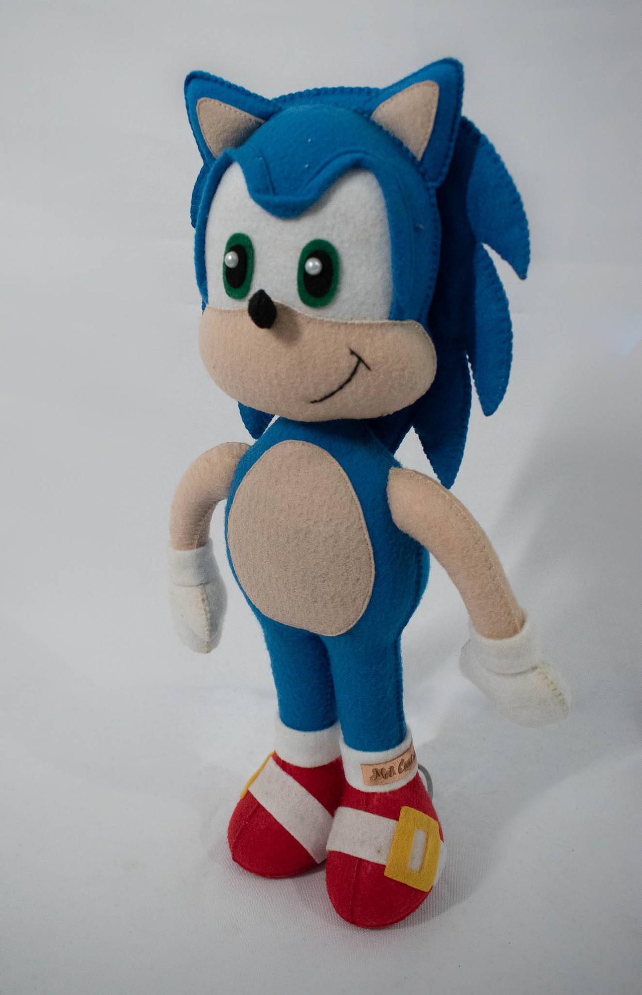 Personagem Sonic Feltro - Vanessalocações