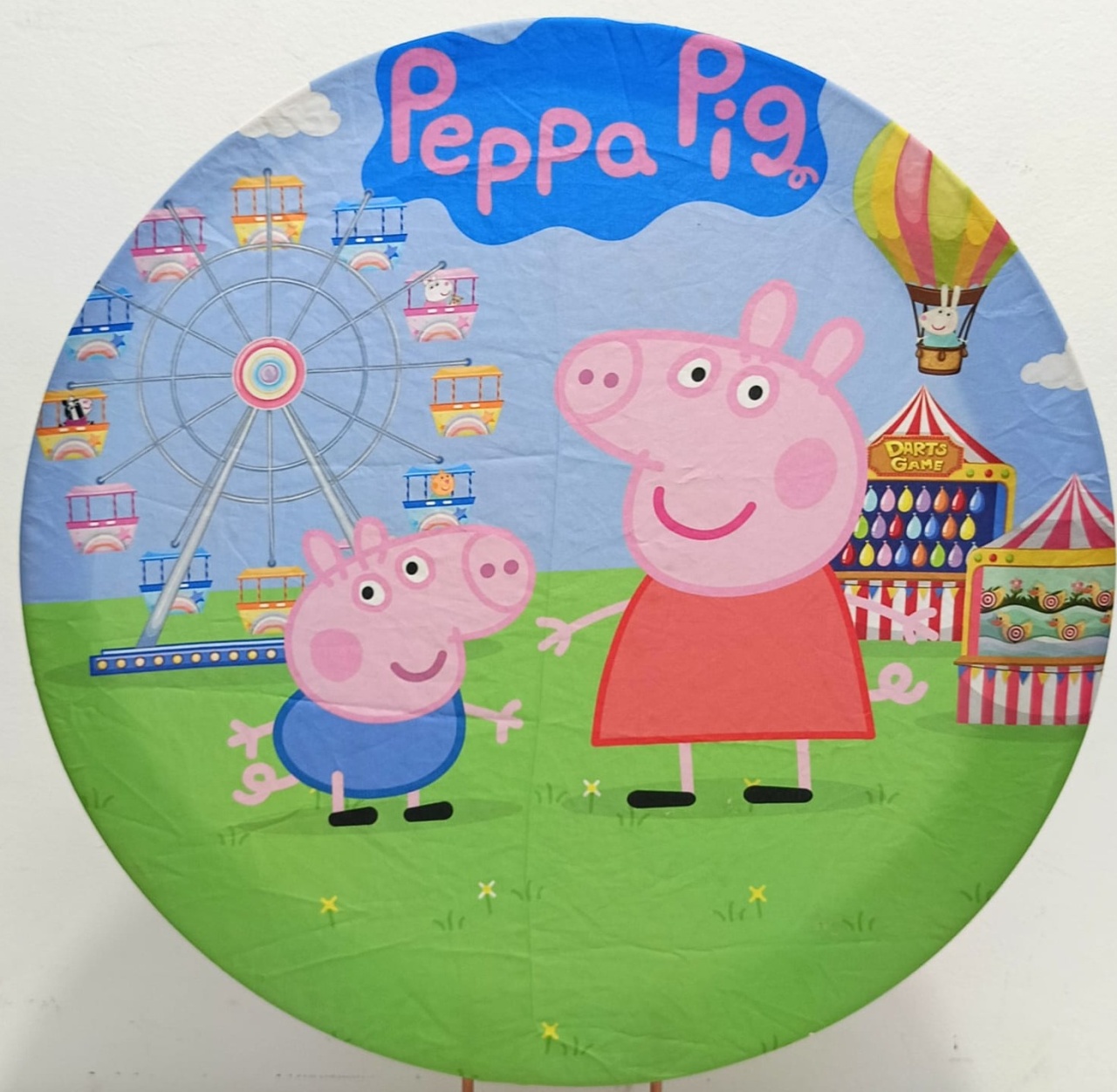 Capa  P/ Painel Circular Pepa Pig - 50Cm - Vanessalocações