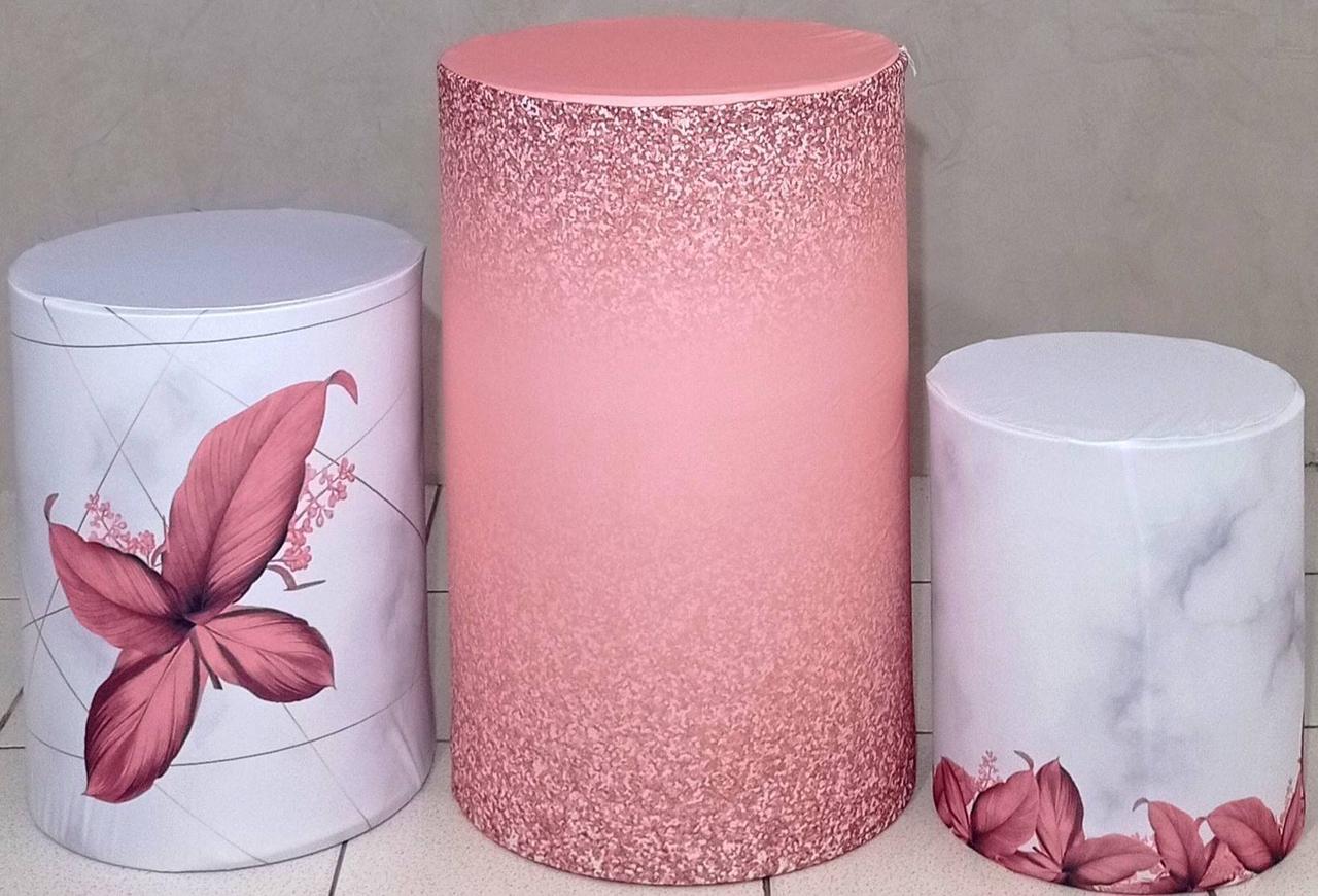 Trio de Capas Para Cilindro Floral/Gratidão - Vanessalocações
