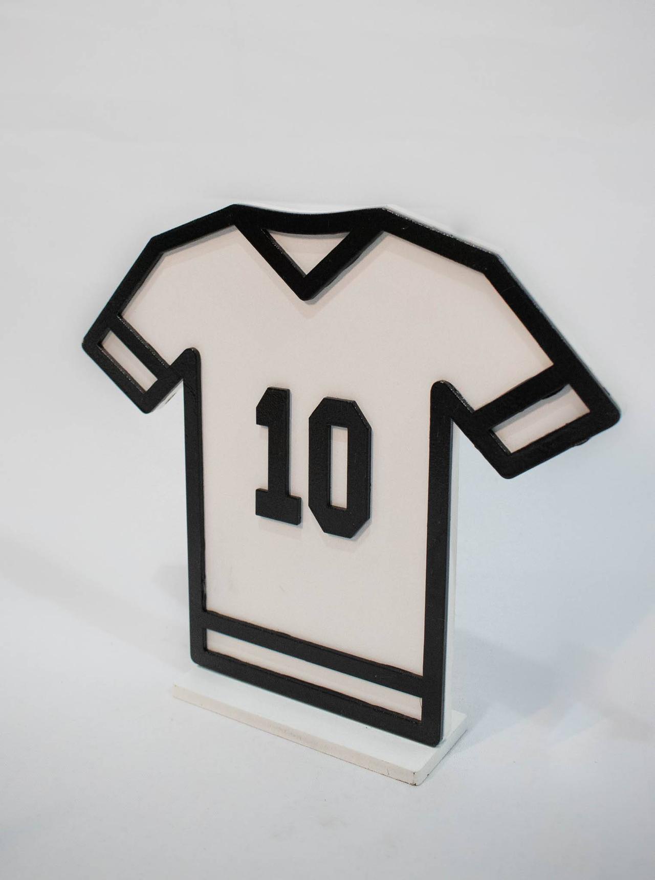 Display Mdf Camisa 10 Branco/Preto - Vanessalocações