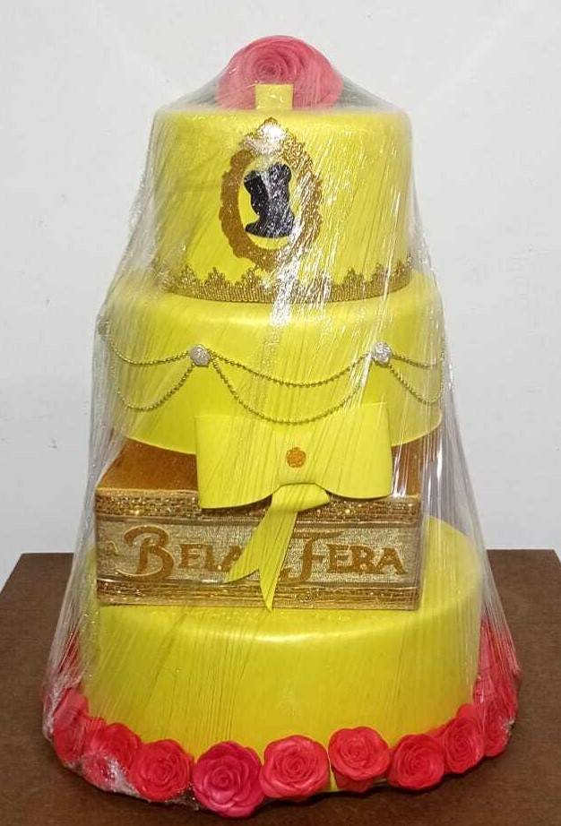 Bolo Fake Bela E A Fera 2 - 4 Andares - Vanessalocações