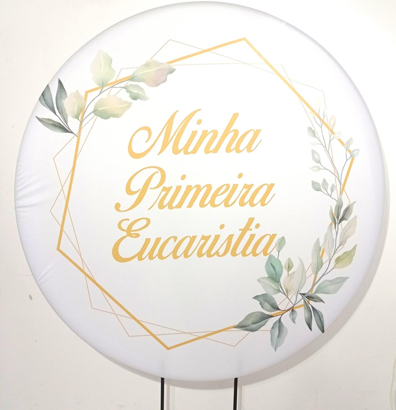 Capa P/ Painel Circular  -   Minha Primeira Eucaristia - Vanessalocações