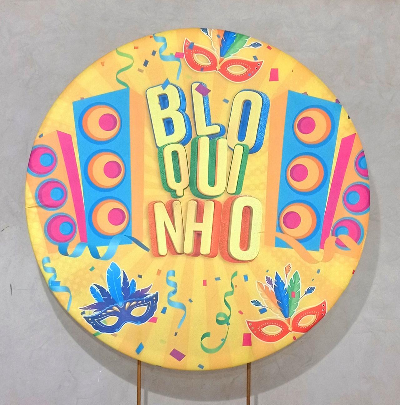 Capa P/ Painel Circular  - Carnaval  Bloquinho - Vanessalocações