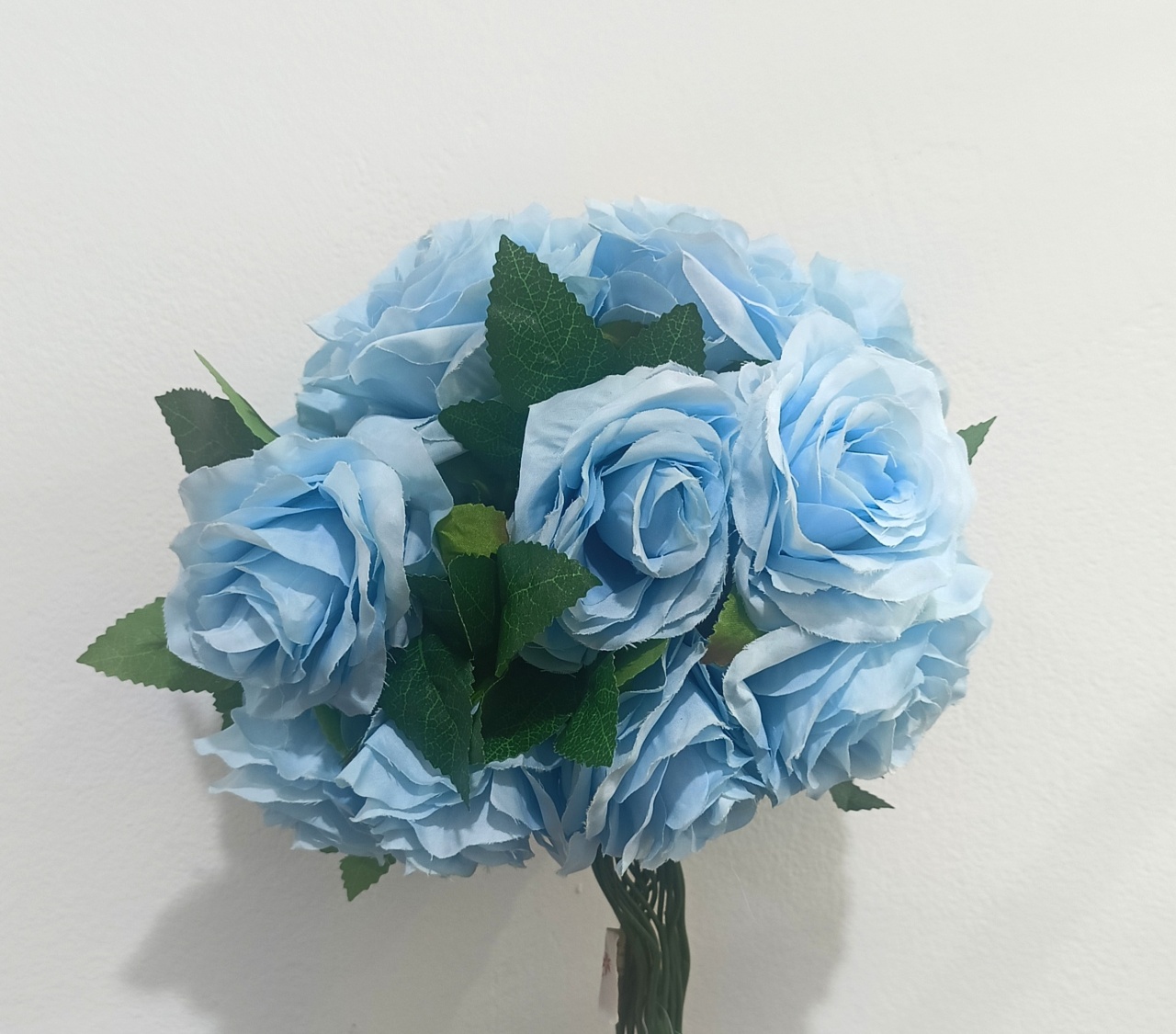 Buque Flor Artificial P Azul Claro  - Vanessalocações