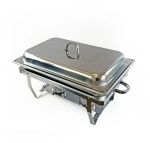 Rechaud Inox - 9 Litros /1 Cuba - Banho Maria/Fogareiro - imagem 2