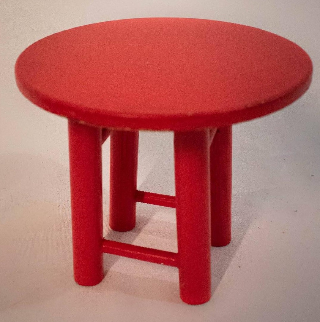 Banco Mdf  Vermelho - Vanessalocações