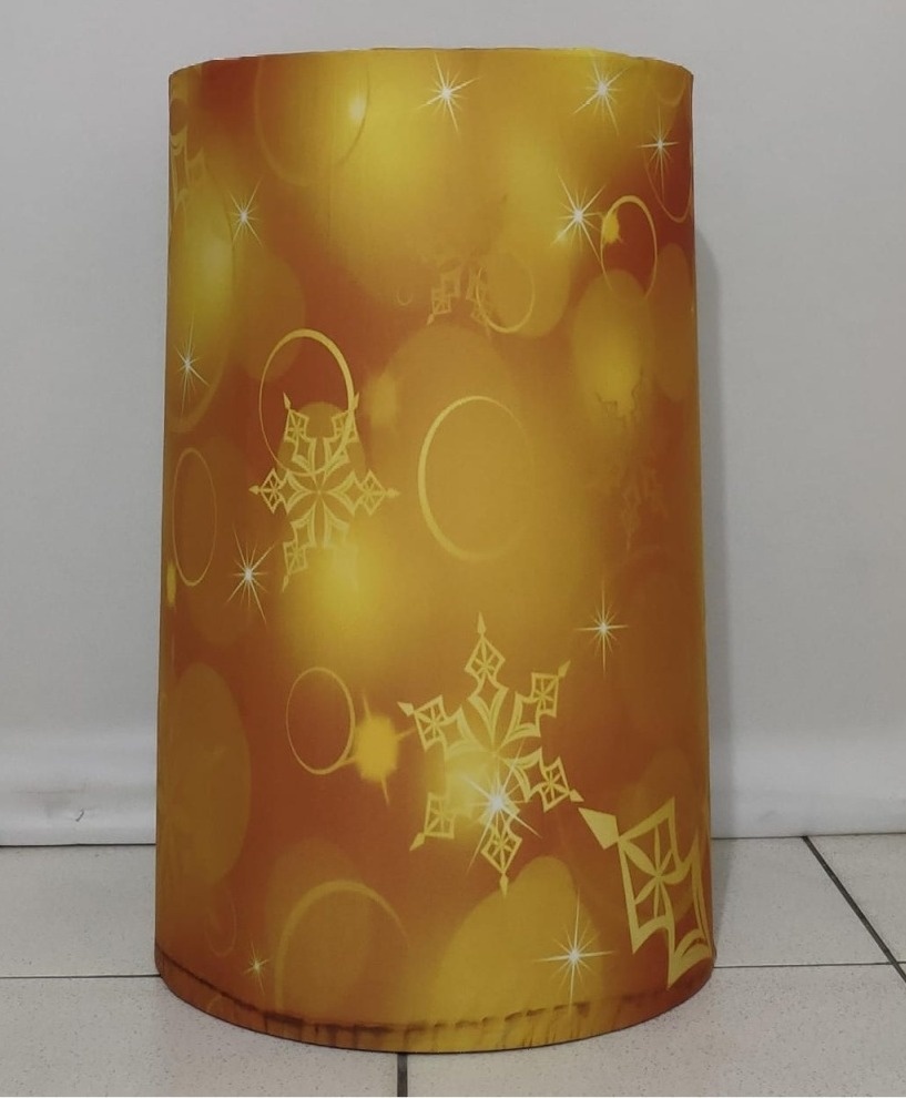 Capa  Cilindro G Dourado Natal - Vanessalocações